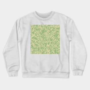 Cozy Garden with Bamboo / Minimalist Plants on Vintage Mint Green Crewneck Sweatshirt